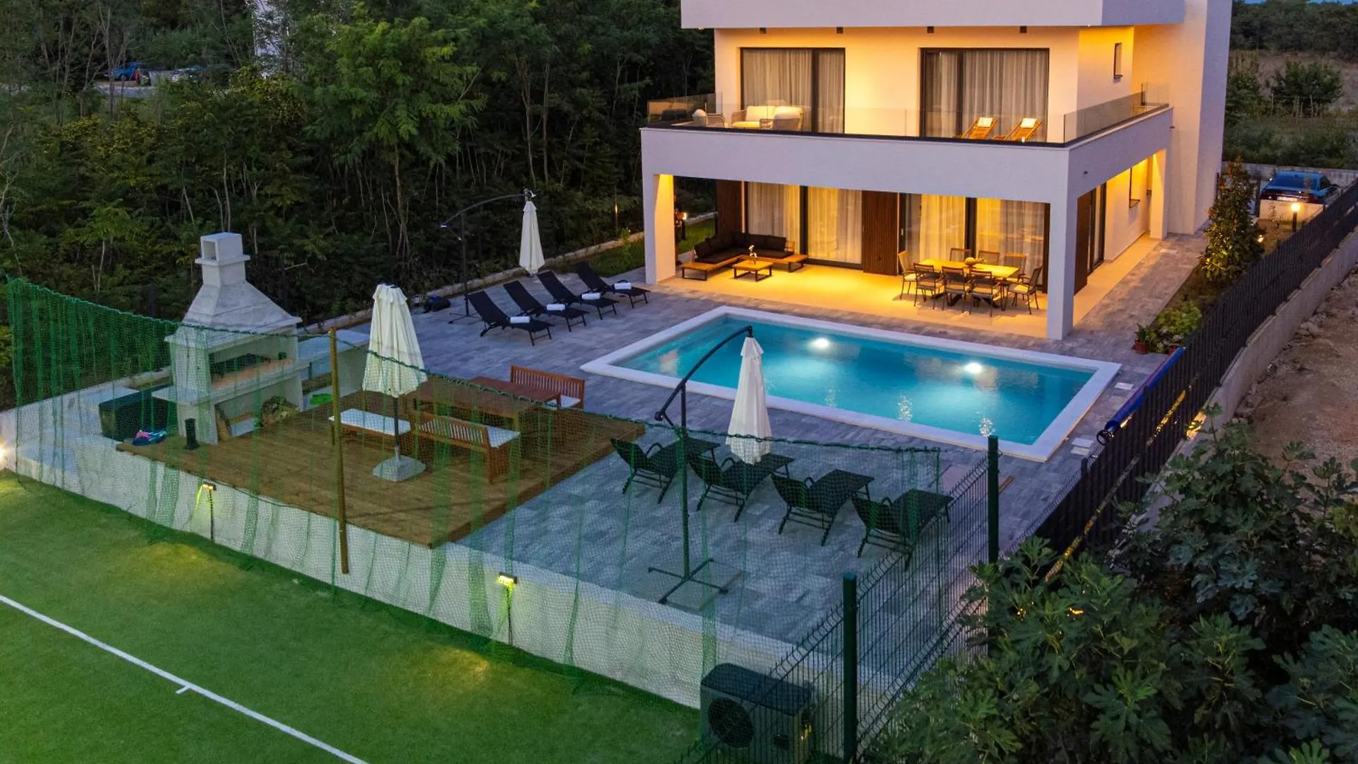 New Luxury Villa Noel With Tennis Court Privlaka